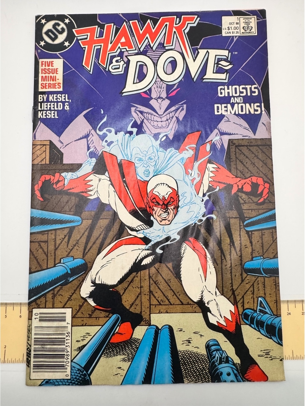Hawk & Dove #1 Comic Book October 1988 - Ghosts and Demons Mini-Series